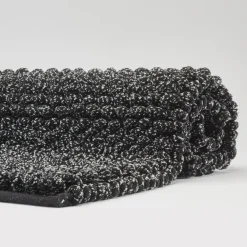 Bath & Living Aquanova Bath mat BRENT 60 x 60 cm color Black-09 (BREBMB-09)