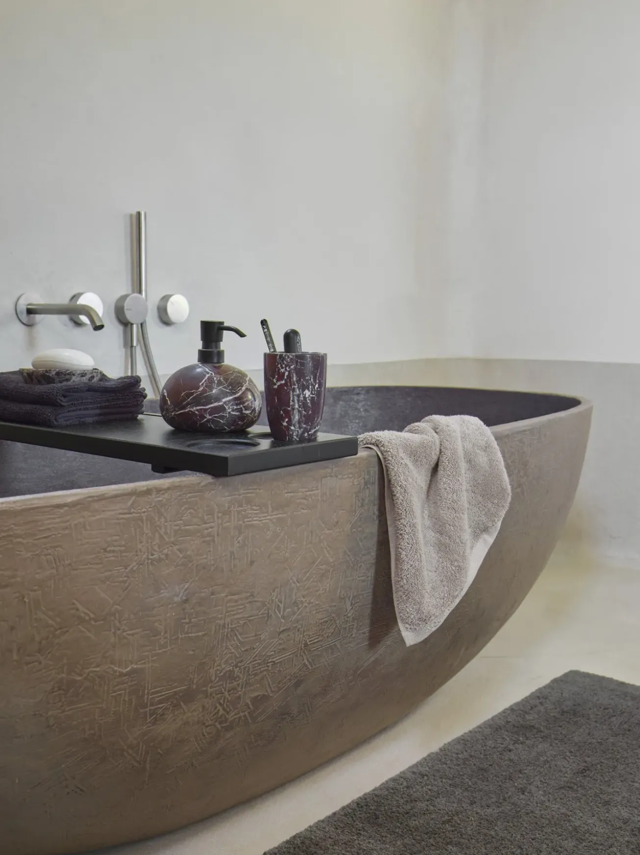 Bath & Living Aquanova Bath mat MAURO color Ash (MAUBM-109)