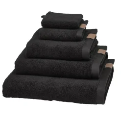Bath & Living Aquanova Bath textiles OSLO color Black, black (OSLTW-09)