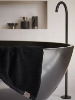 Bath & Living Aquanova Bath textiles OSLO color Black, black (OSLTW-09)