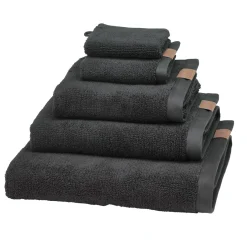 Bath & Living Aquanova Bath textiles OSLO color Caviar, dark gray (OSLTW-633)
