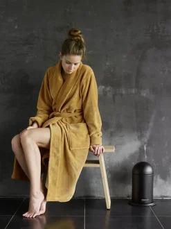 Bath & Living Aquanova Bathrobe EINAR color Ochre-443 (yellow / ocher)