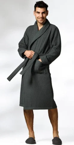 Bath & Living Aquanova Bathrobe Viggo Dark Gray-98, dark gray (VIGBG)