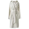 Bath & Living Aquanova Bathrobe with hood OSLO color Cloud (white) Size L