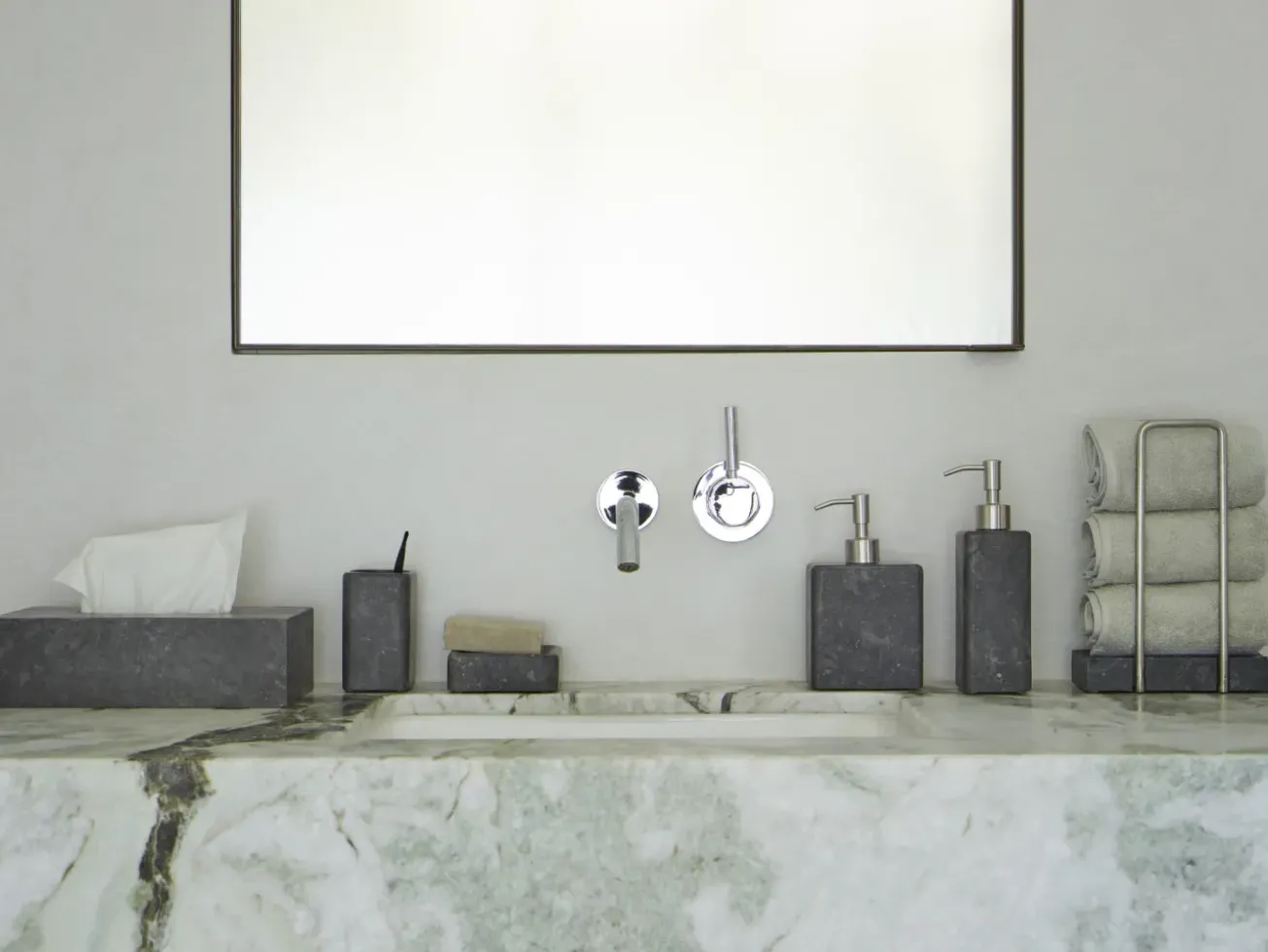 Bath & Living Aquanova Bowl with lid HAMMAM Dark Gray (HAMSHM-98)