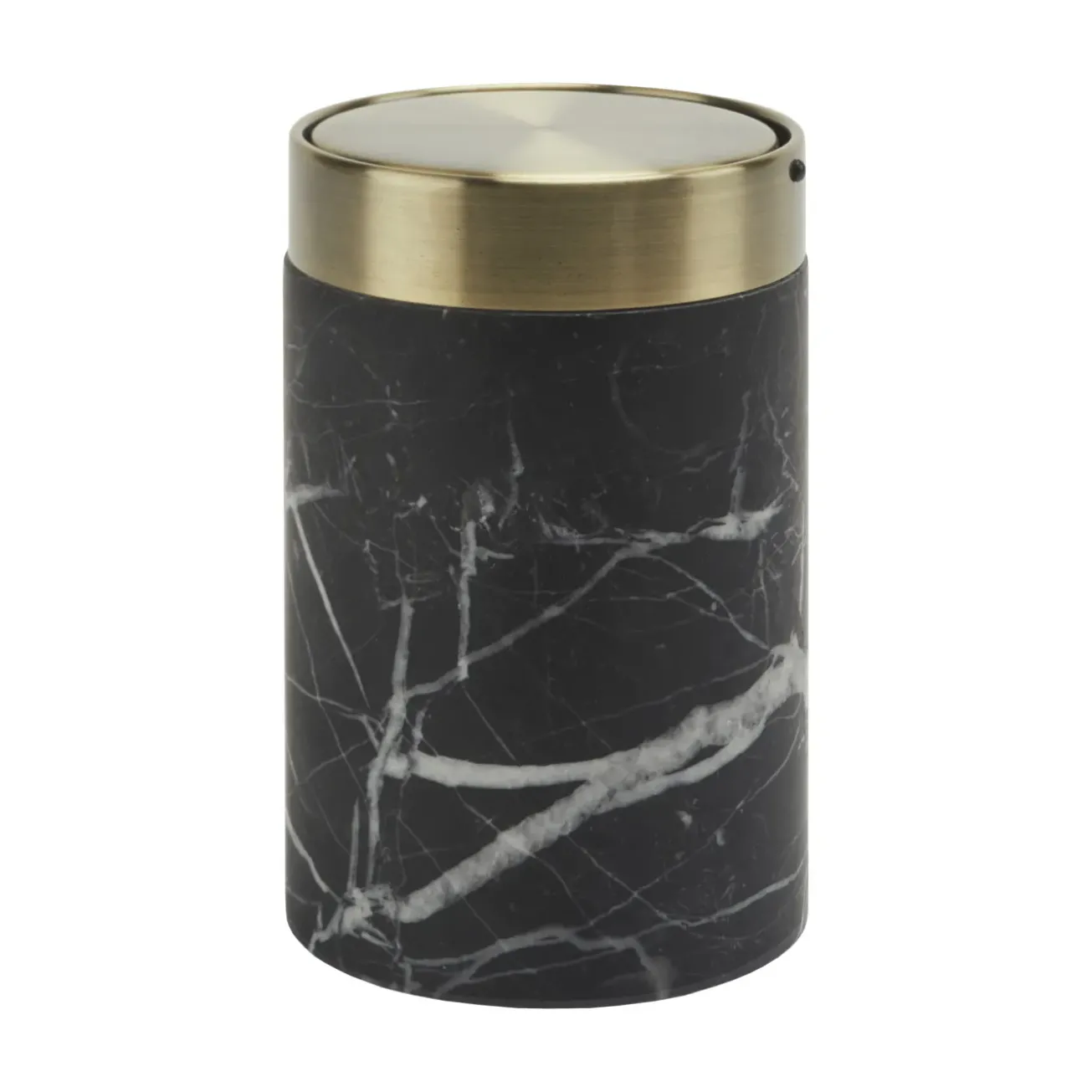 Bath & Living Aquanova Cosmetics waste bin NERO color Black (black)