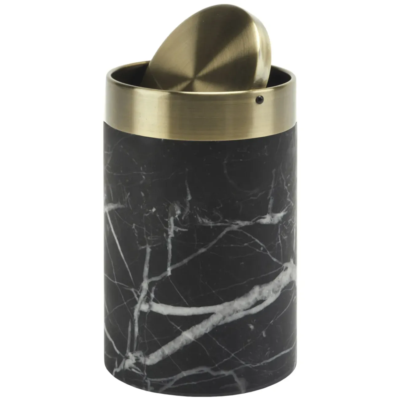 Bath & Living Aquanova Cosmetics waste bin NERO color Black (black)