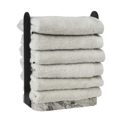Bath & Living Aquanova Guest towel holder NERO color Alba (grey)