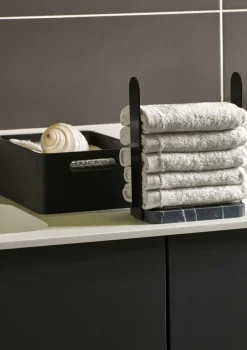 Bath & Living Aquanova Guest towel holder NERO color Black (black)