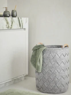 Bath & Living Aquanova Laundry basket AMY color Silver Gray-95 (gray)