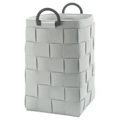 Bath & Living Aquanova Laundry basket DIX color Silver Gray (DIXLAL-95)