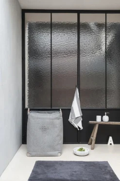 Bath & Living Aquanova Laundry basket LUBIN Silver Gray-95