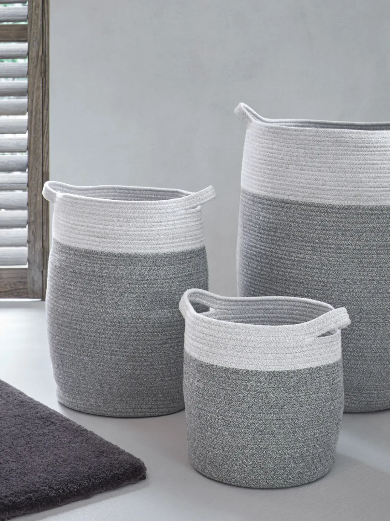 Bath & Living Aquanova Laundry basket Osman Silver Gray-95 (gray) small
