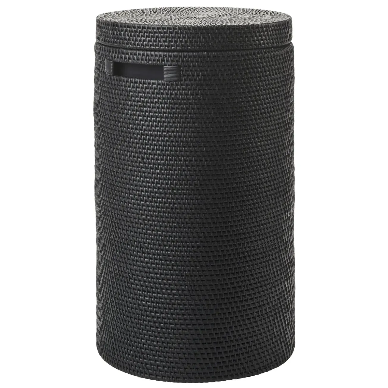 Bath & Living Aquanova Laundry basket with lid CINO color Black (black)