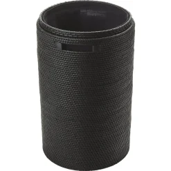 Bath & Living Aquanova Laundry basket with lid CINO color Black (black)