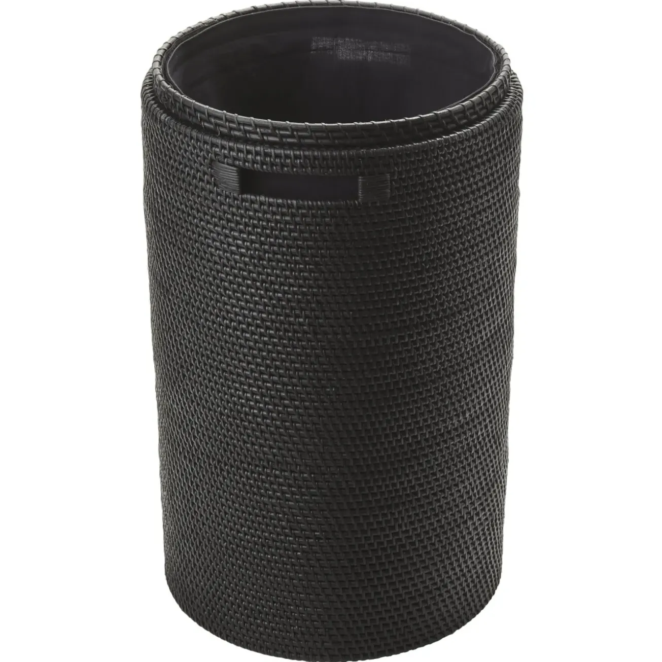 Bath & Living Aquanova Laundry basket with lid CINO color Black (black)