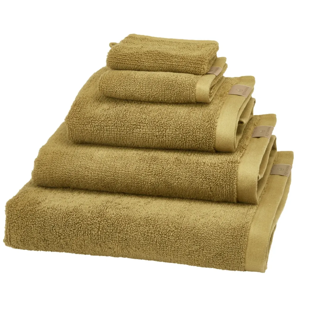 Bath & Living Aquanova Package deal 10: set/6 washcloths OSLO color Mustard-721