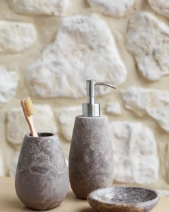 Bath & Living Aquanova Soap dispenser CONOR color Greige, (gray / beige)
