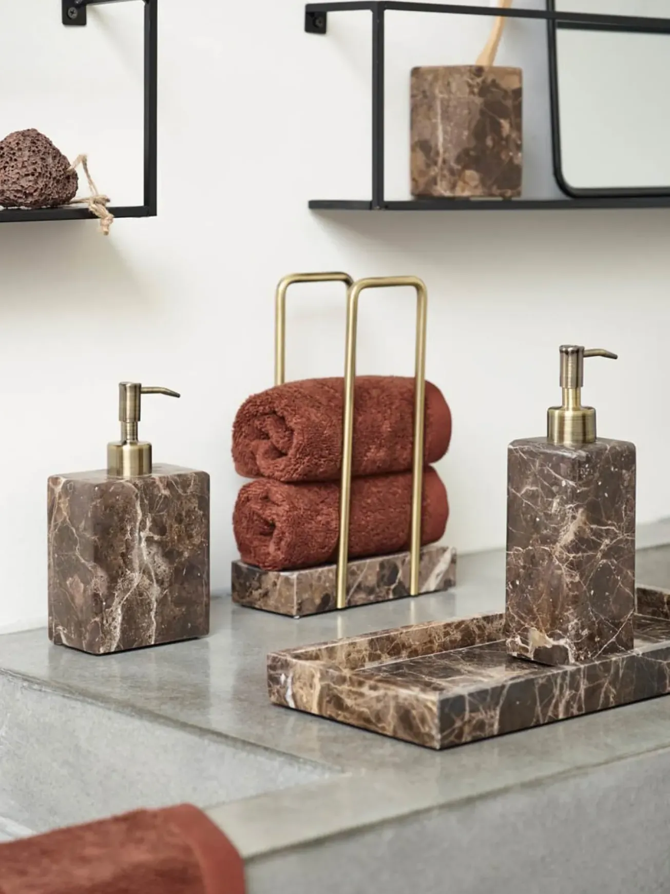 Bath & Living Aquanova Soap dispenser HAMMAM Brown (HAMDIS-01)