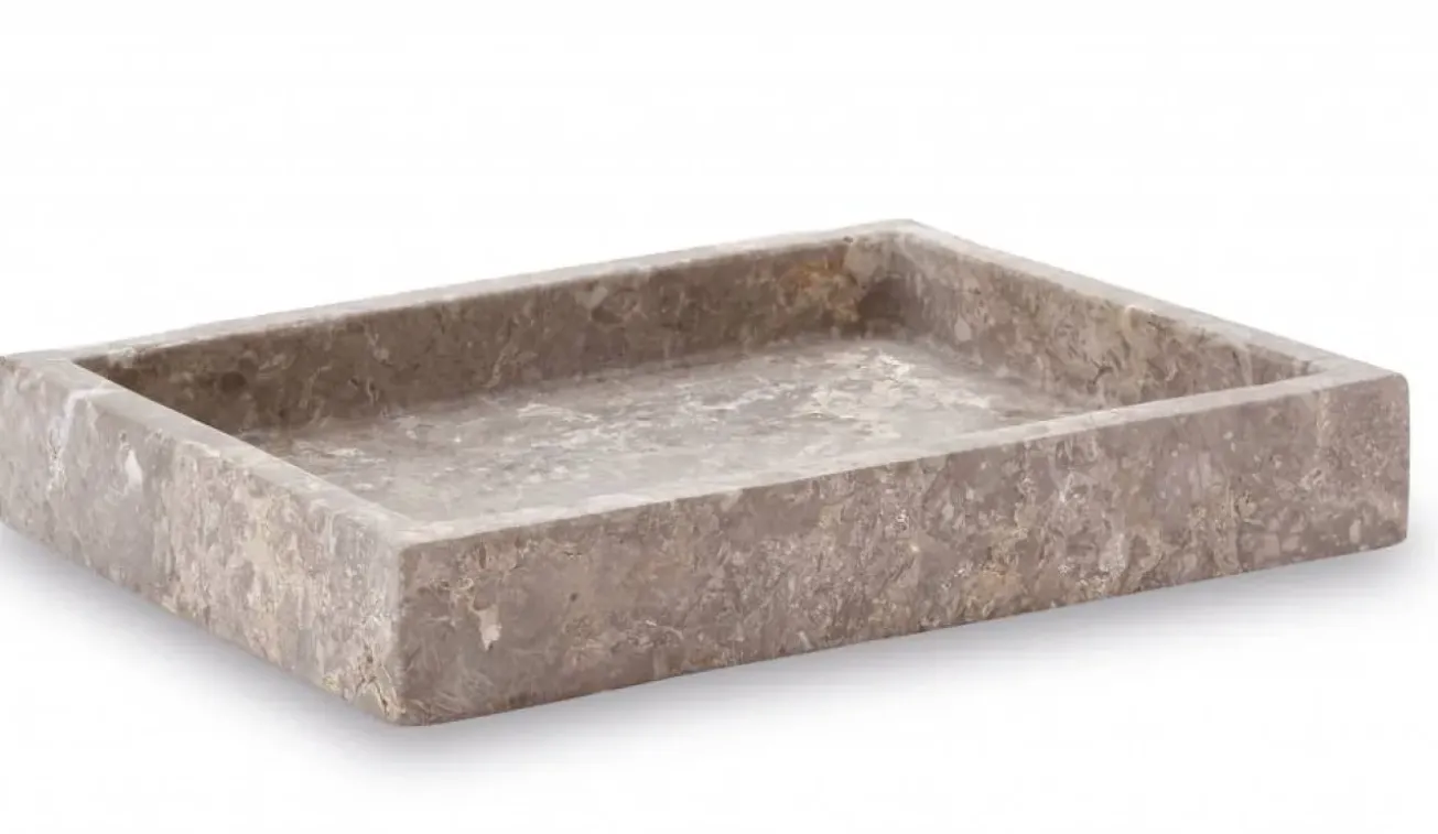 Bath & Living Aquanova Square tray / bowl CONOR color Greige, (gray / beige)