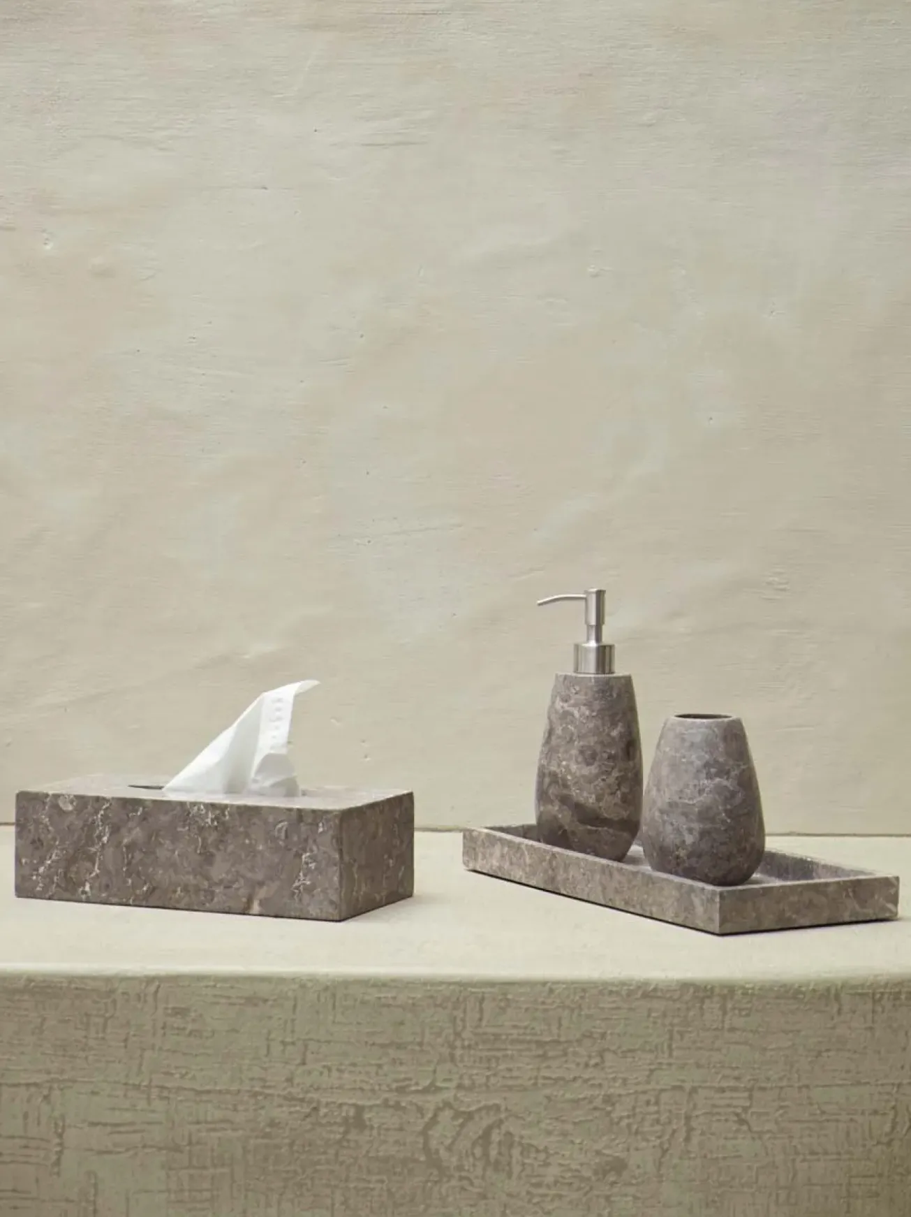 Bath & Living Aquanova Square tray / bowl CONOR color Greige, (gray / beige)