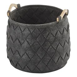 Bath & Living Aquanova Storage basket AMY color Dark Gray-98 (gray / anthracite) medium