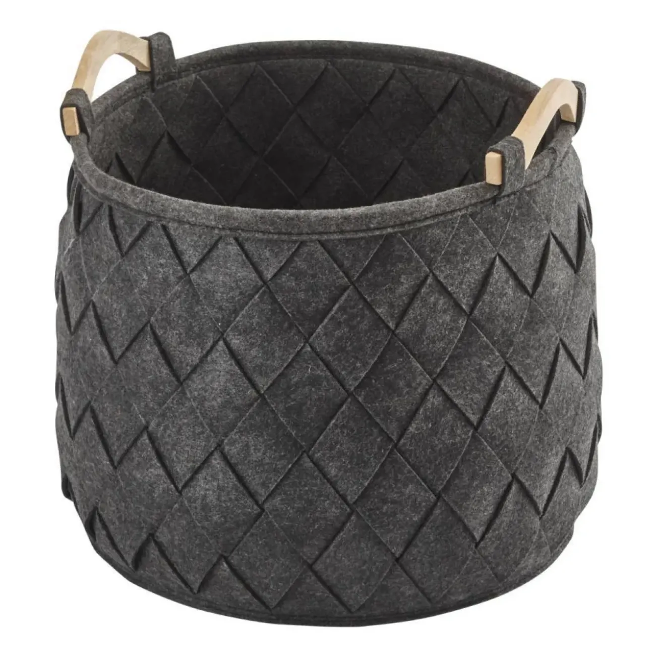 Bath & Living Aquanova Storage basket AMY color Dark Gray-98 (gray / anthracite) medium