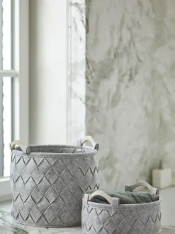 Bath & Living Aquanova Storage basket AMY color Silver Gray-95 (gray) small