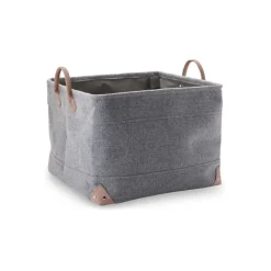 Bath & Living Aquanova Storage basket LUBIN Silver Gray-95 (Large)