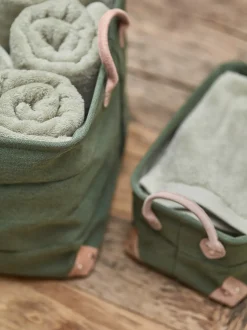 Bath & Living Aquanova Storage basket LUBIN Sage Green-582 (Medium)