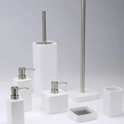 Bath & Living Aquanova Toilet brush holder Ona White-43