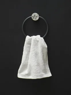 Bath & Living Aquanova Towel ring NERO color Alba (gray)