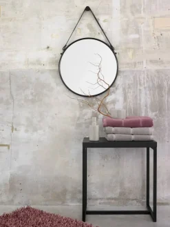 Bath & Living Aquanova Wall mirror with belt THYMO black (THYMIR-09)