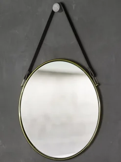 Bath & Living Aquanova Wall mirror with belt THYMO gold (THYMIR-127)