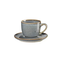 Bath & Living ASA Selection SAISONS espresso cup and saucer color Denim (blue)