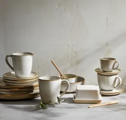Bath & Living ASA Selection SAISONS espresso cup and saucer color Sand (beige)
