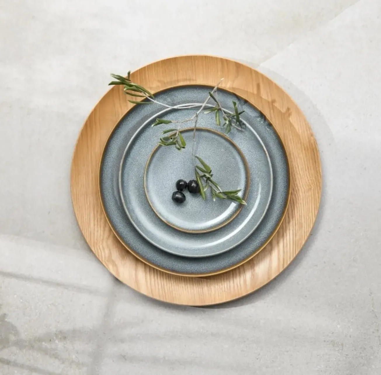 Bath & Living ASA Selection SAISONS flat plate 21 cm color Denim (blue)