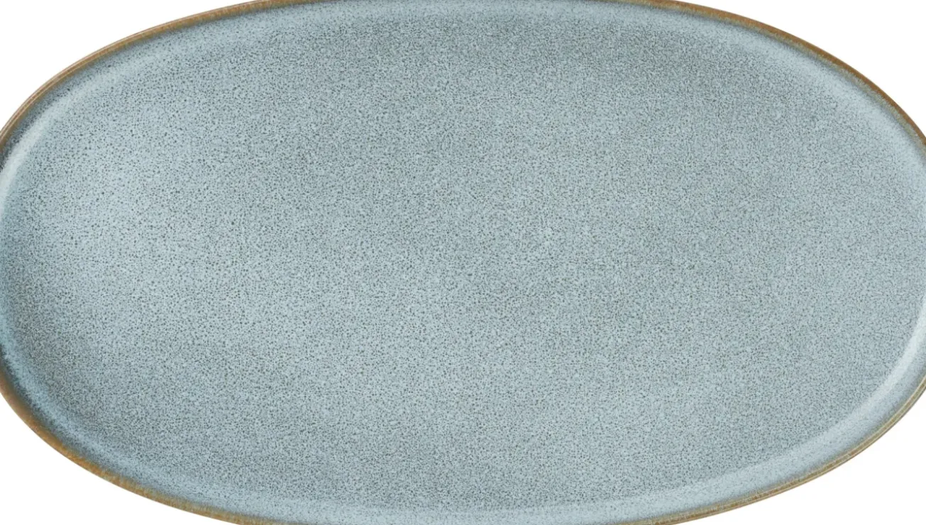 Bath & Living ASA Selection SAISONS flat plate oval 29 cm color Denim (blue)