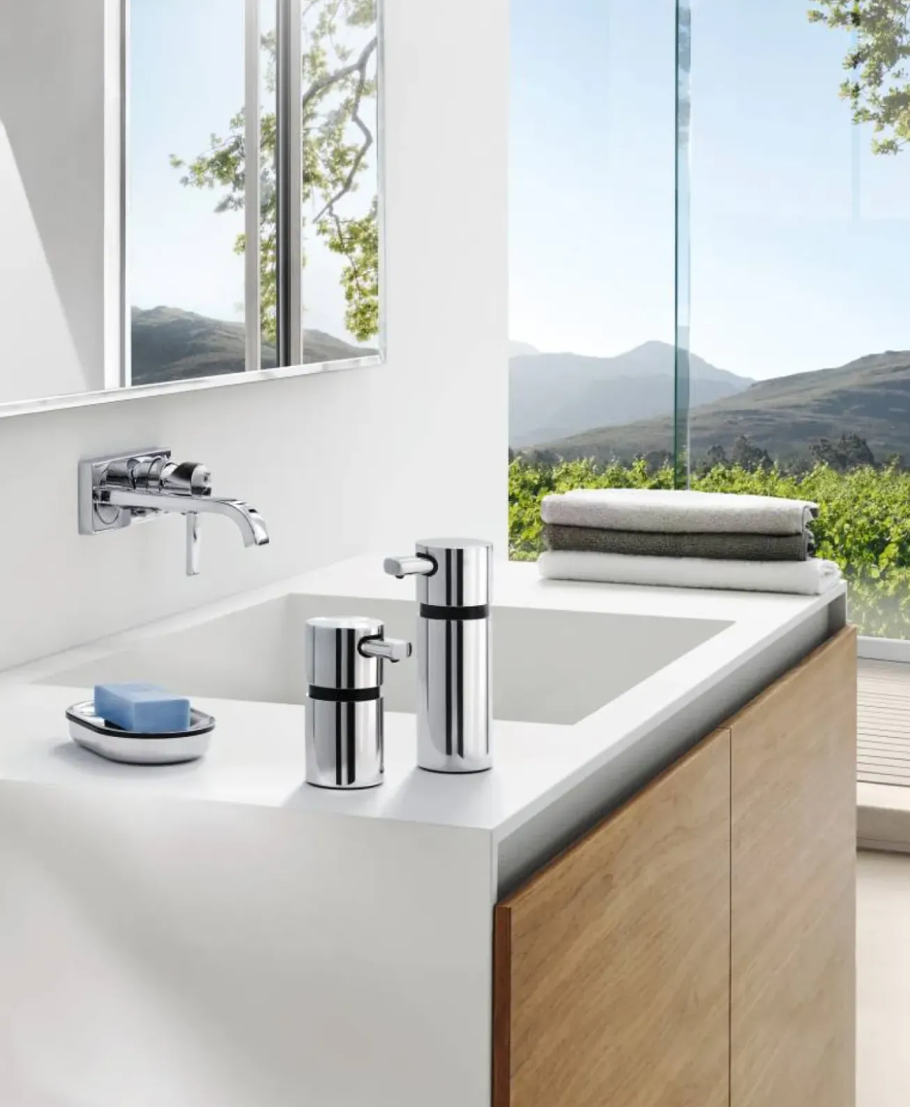 Bath & Living Blomus AREO toilet brush set standing (gloss) 68811