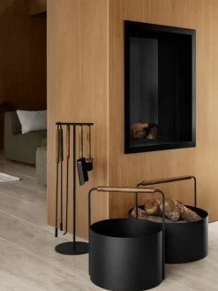 Bath & Living Blomus ASHI firewood basket medium ( oak) 66164