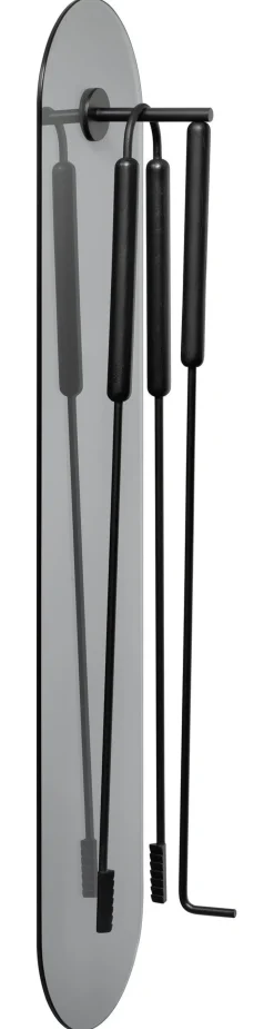 Bath & Living Blomus ASHI 3-piece fireplace set wall ( oak) 66160