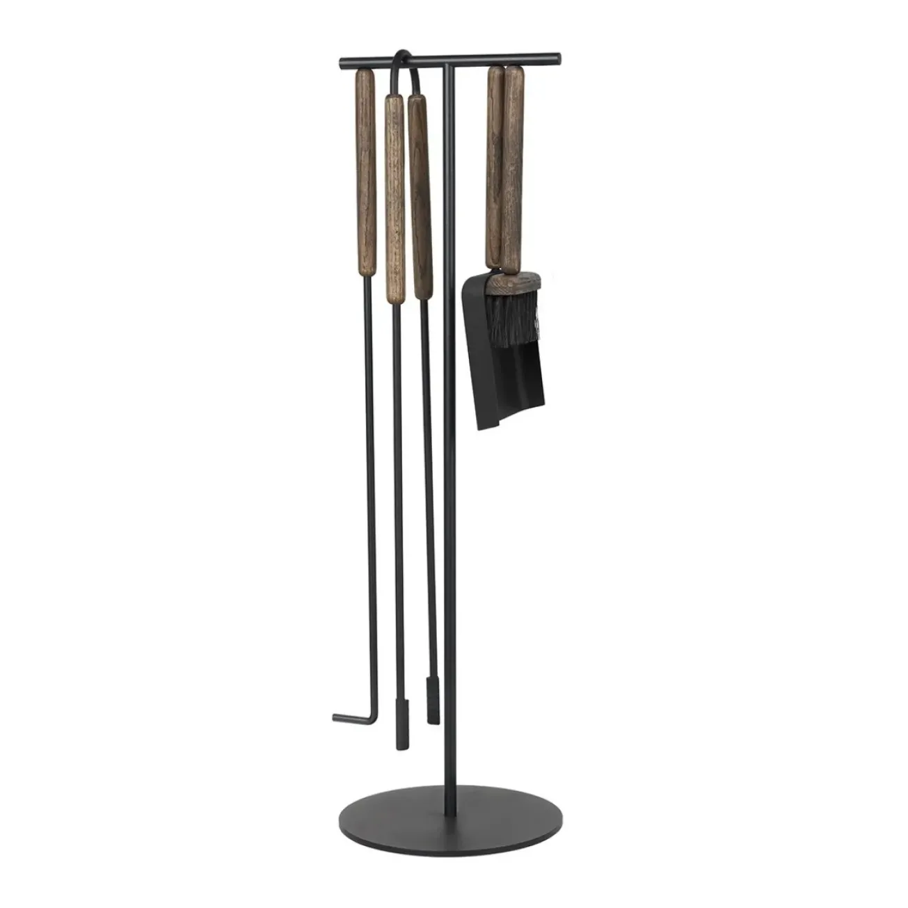 Bath & Living Blomus ASHI 5-piece standing fireplace set (brown oak) 66155