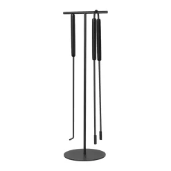 Bath & Living Blomus ASHI 3-piece standing fireplace set ( oak) 66156