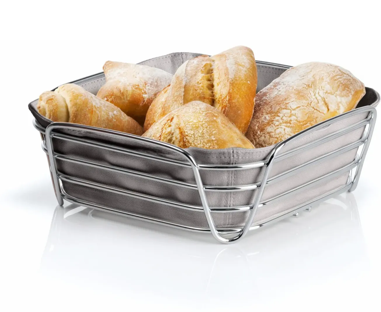 Bath & Living Blomus DELARA bread basket color (63668) 26x26 cm