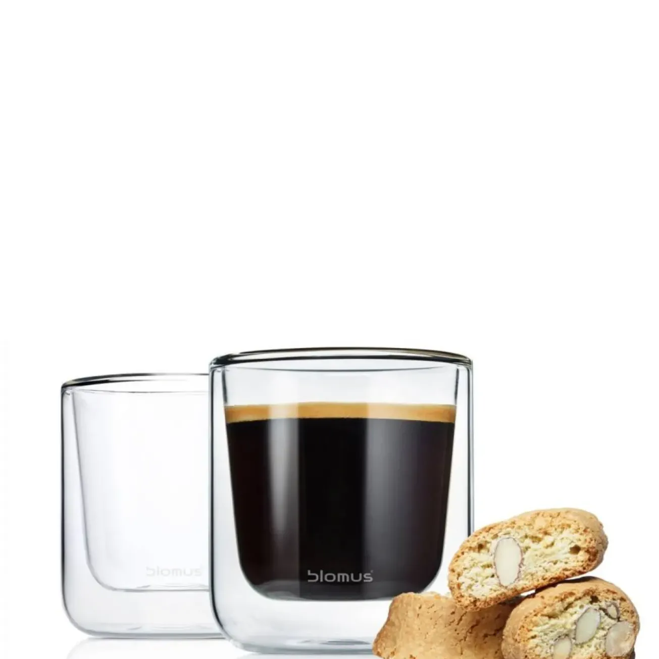 Bath & Living Blomus Double-walled glass of NERO coffee (set/2) 63653