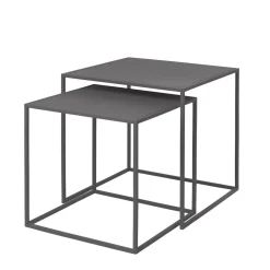 Bath & Living Blomus FERA set of 2 side tables color Steel Gray (65985)