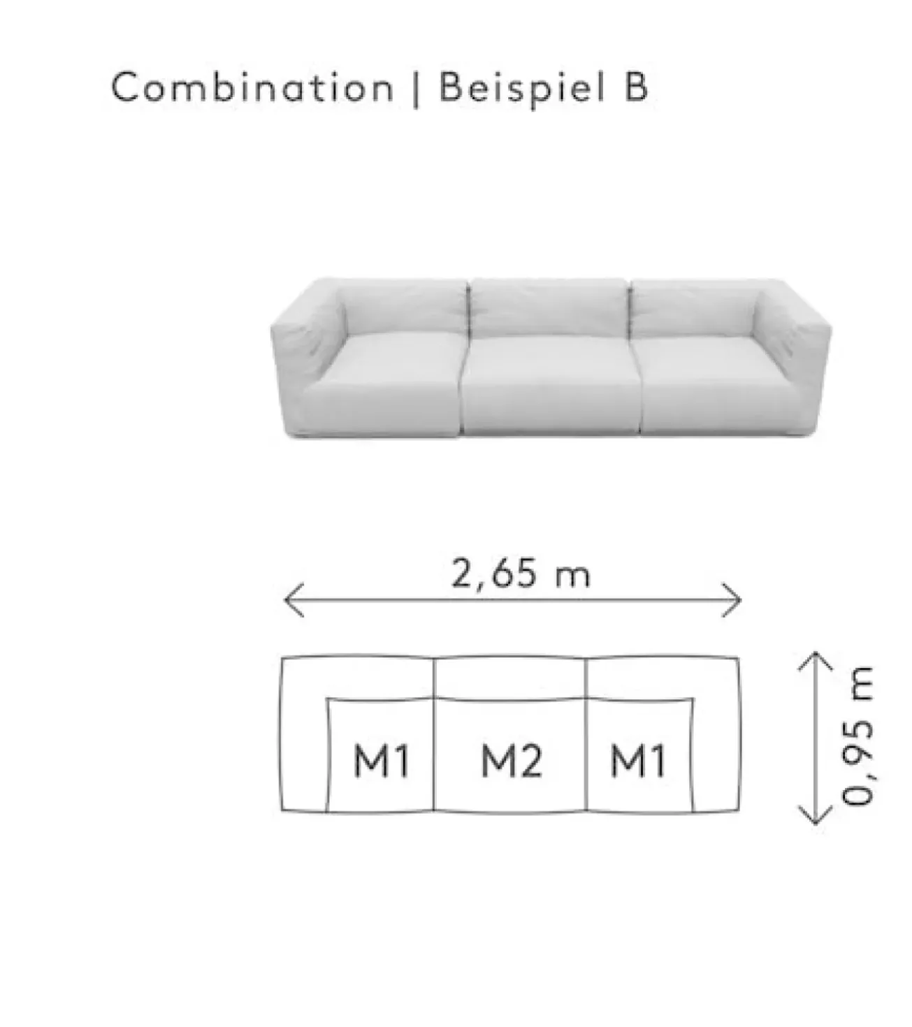 Bath & Living Blomus GROW lounge sofa B (.6206.B)