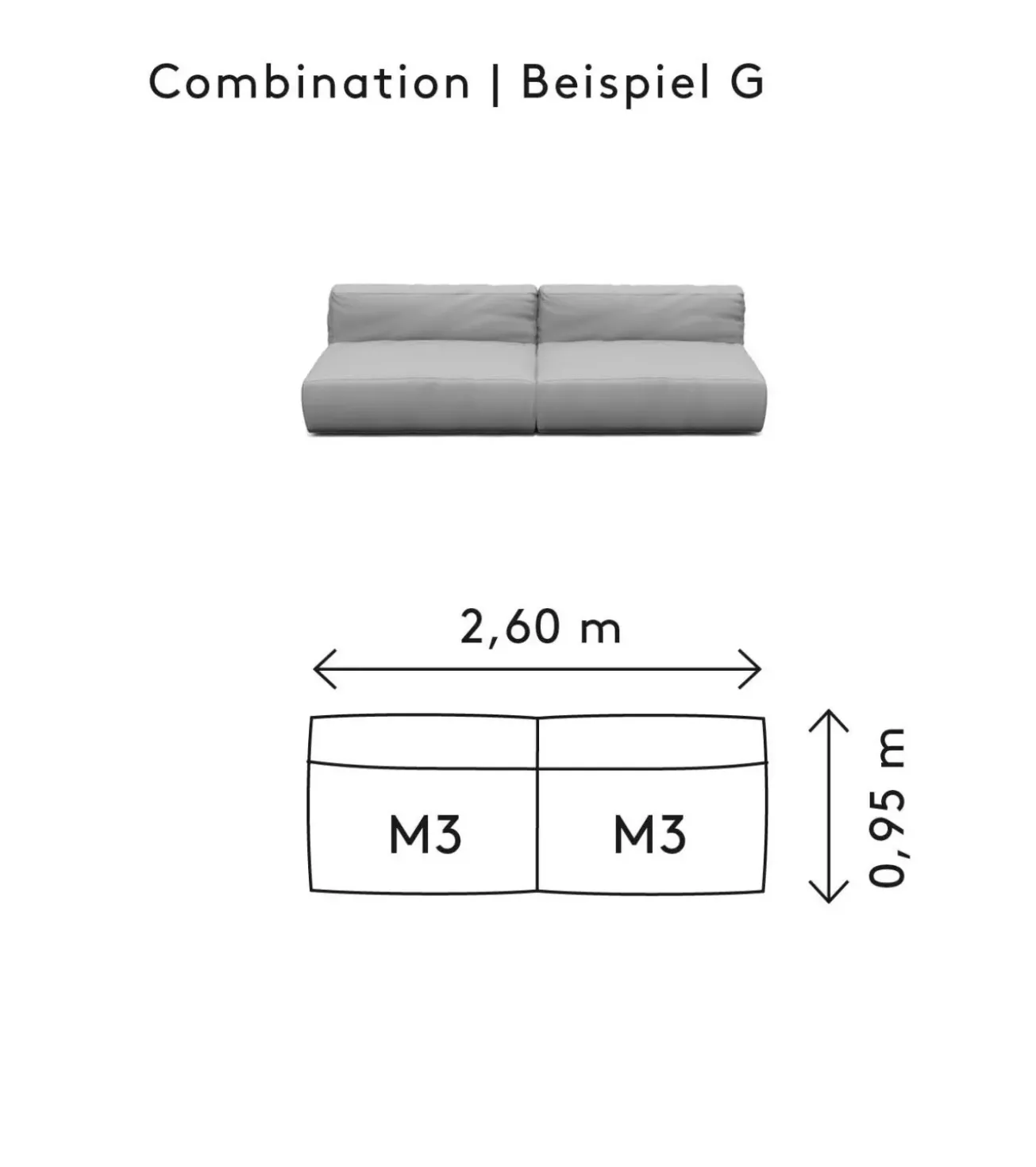 Bath & Living Blomus GROW lounge sofa G (.6207.G)