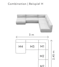 Bath & Living Blomus GROW lounge sofa H (.6207.H)