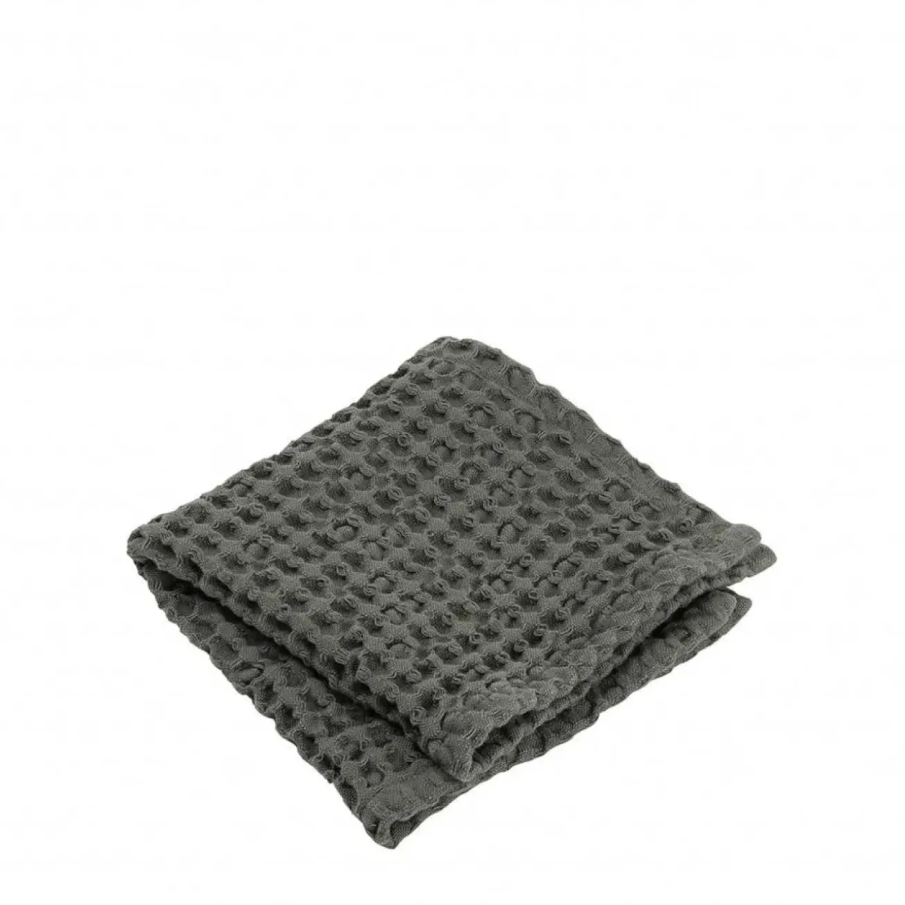 Bath & Living Blomus Guest towel (set / 2) waffle pattern 30x30 cm CARO color Agave Green, olive green, 400 gr / m² (69004)